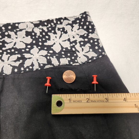 Vintage SOYA Cottagecore Flounce Black/Gray 2-Printed Skirt Size 40/8 Exc. Cond. - Picture 15 of 16
